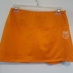 Orange K Swiss running skort