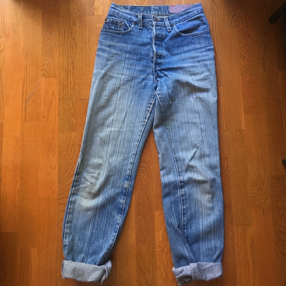 Levi's High Waisted Straight Leg Jeans