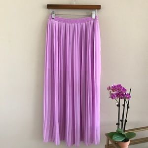 Pleated Maxi Skirt