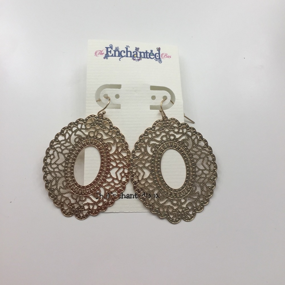 Gold boho fashion earrings