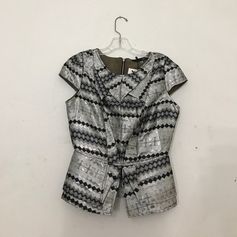 Silver dressy shirt