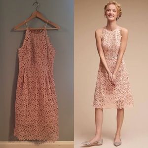 $240 HITHERTO blush lace James Dress EUC, size 12