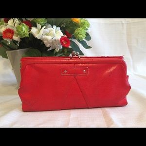 Red Everyday Wallet Wristlet