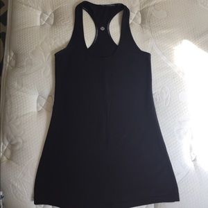 Black LuluLemon Racerback Tank Sz 2