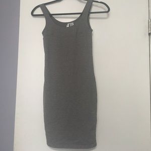 Gray Bodycon Tank top Dress
