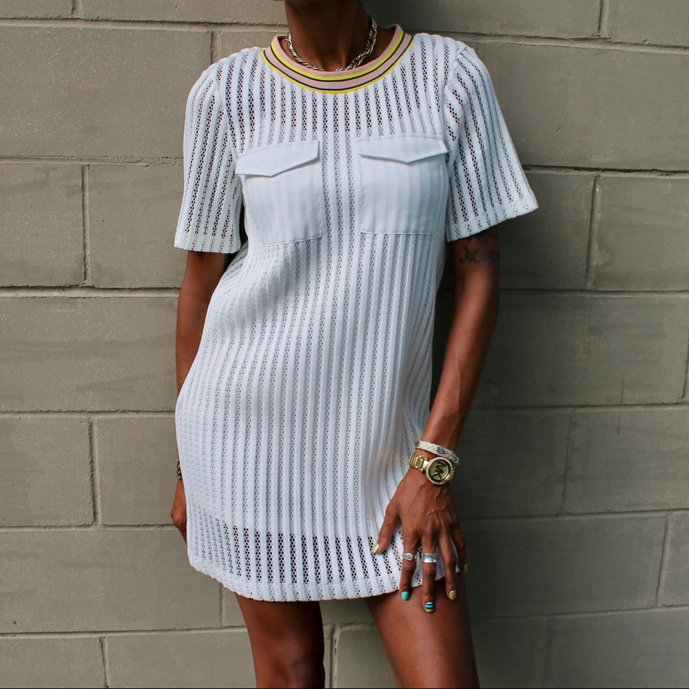 White English Factory Dress