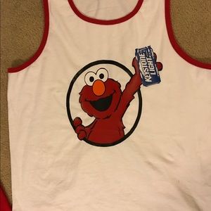 Men's XL handmade elmo tank -never worn