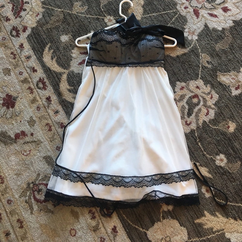 Short Black & White Formal Dress