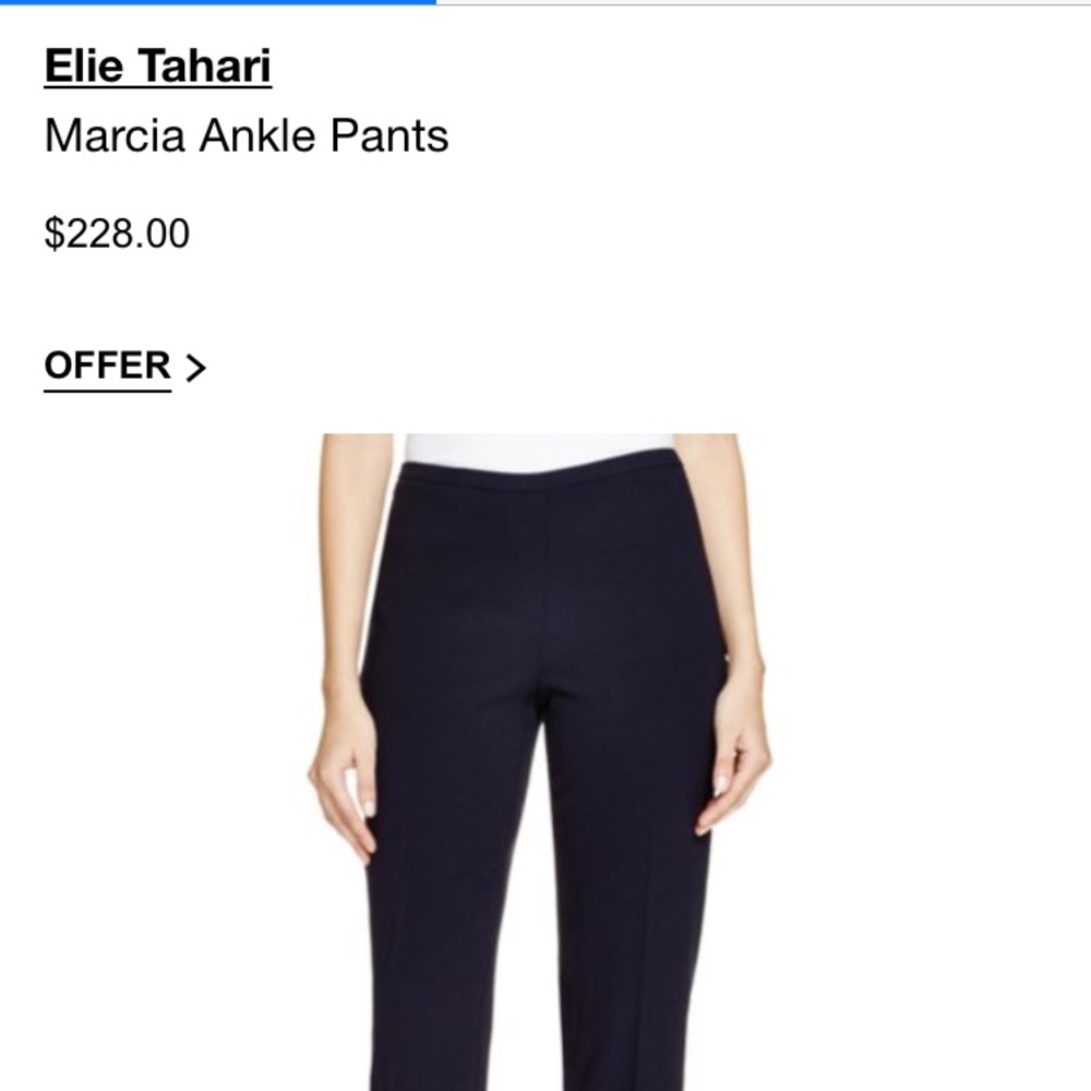 Elie Tahari Marcia Anke Pant. Brand new with tags.
