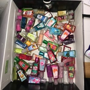 Lots Bath and body works sanitizer.