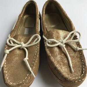 Gold Cole Haan Drivers