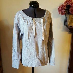 Grey peep back sweatshirt