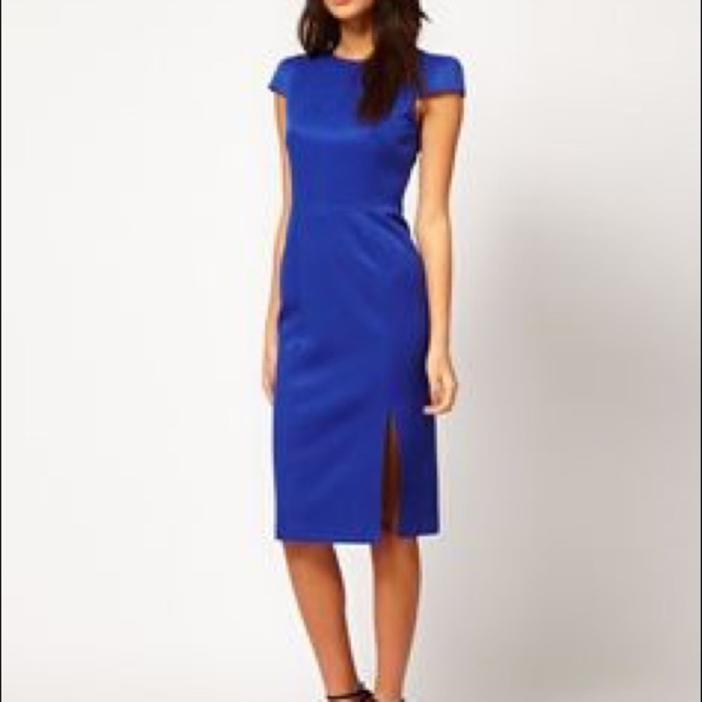 Asos pencil dress in texture