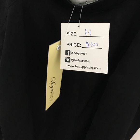 Black open back romper - Picture 3 of 3