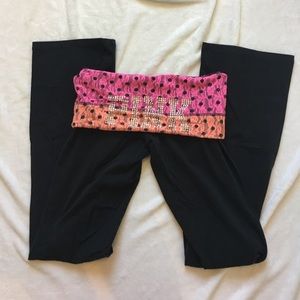 Pink yoga pants