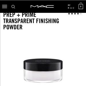 MAC Prep+Prime Finishing Powder