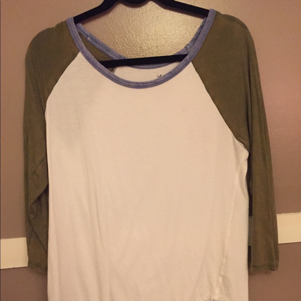 American Eagle Baseball T Shirt