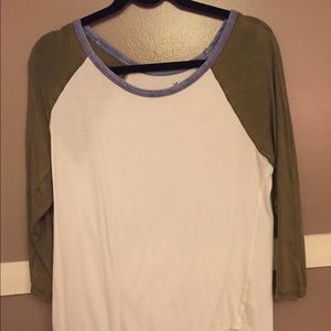 American Eagle Baseball T Shirt