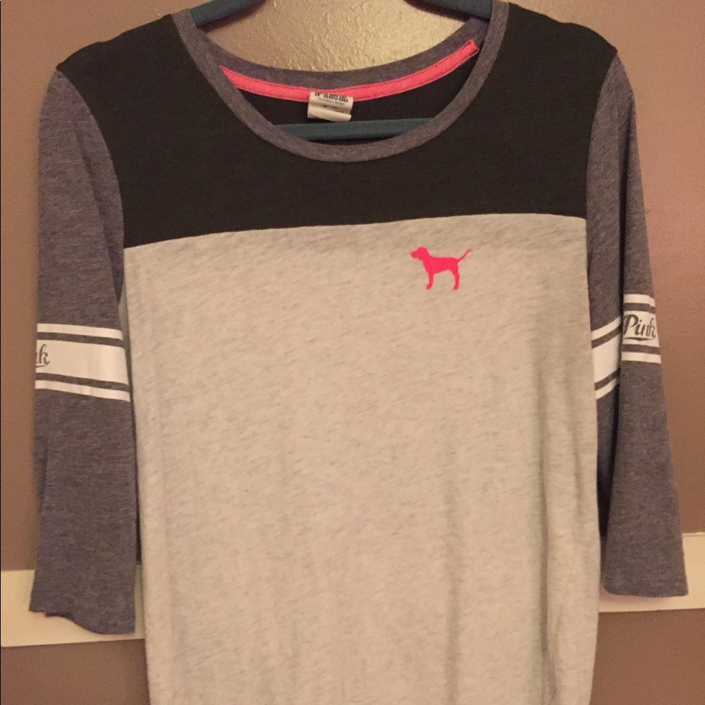 PINK Baseball T Shirt