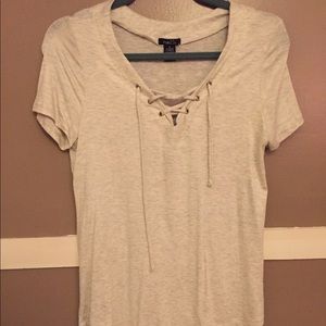 Rue21 Lace Up Shirt