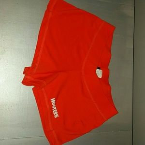 Set of orange ansld black hooters shorts