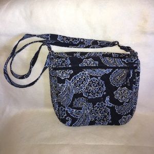 Vera Bradley double zip mail bag in Blue Bandana