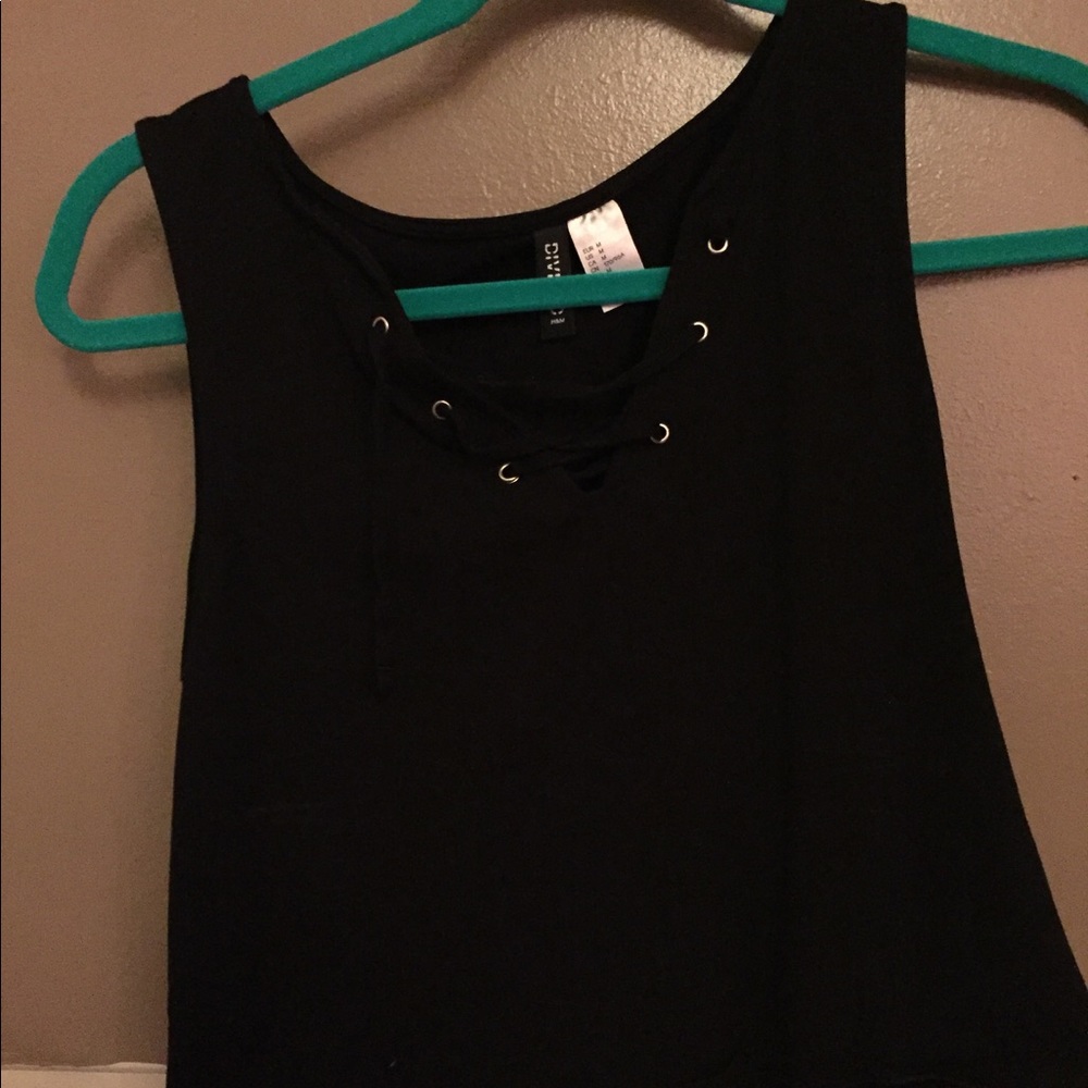 H&M Lace Up Crop Top