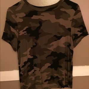 Camo crop top