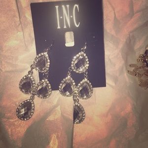 INC New silver earrings