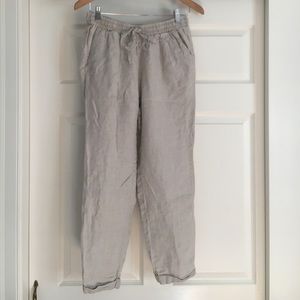 Jcrew linen ankle pant