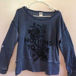 "Nothing To Lose" Blue Sweater