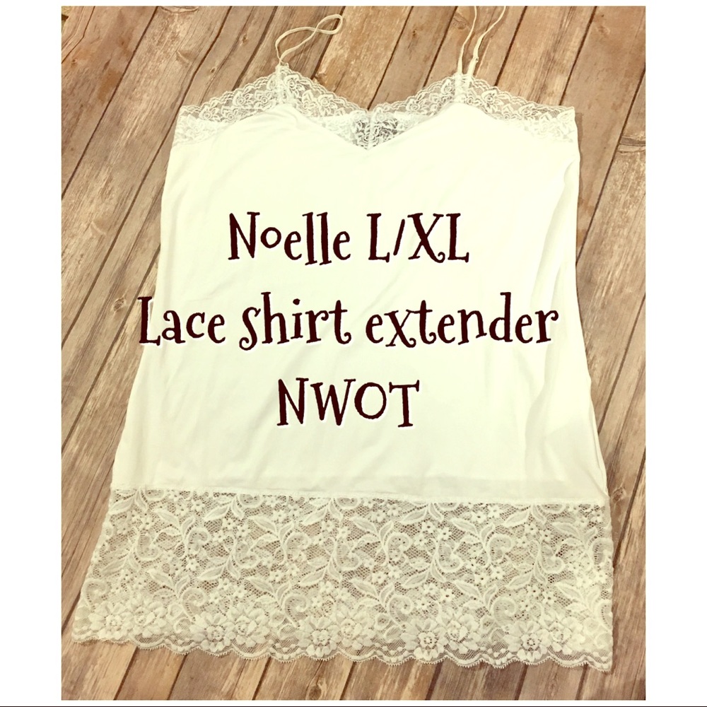 Lace shirt extender nwot