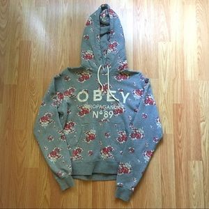 Obey Floral Pullover Hoodie