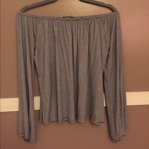 Off the Shoulder Long Sleeve Top