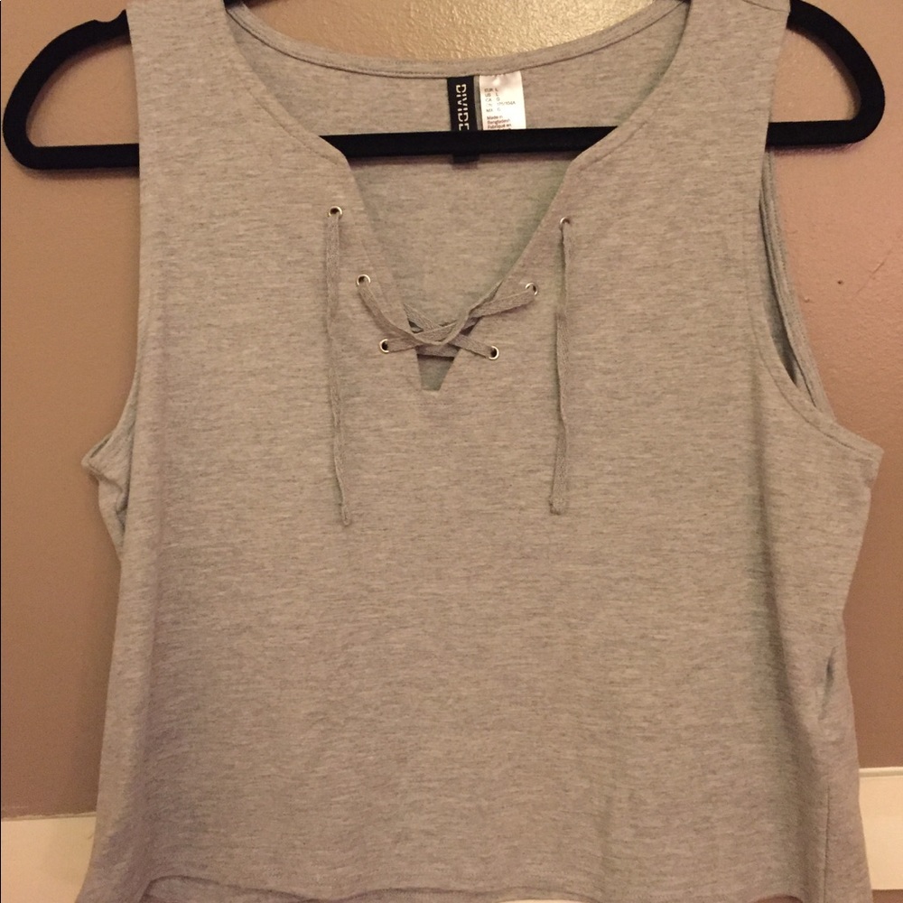 H&M Lace Up CropTop