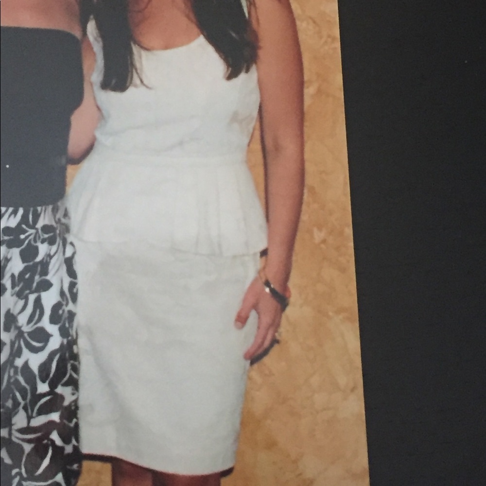 BCBG cream dress