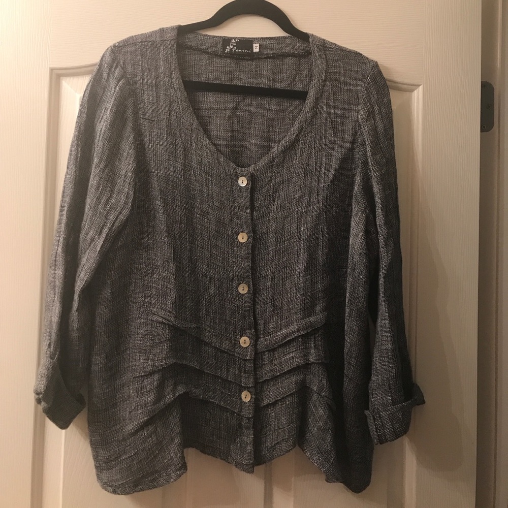 Linen dress jacket