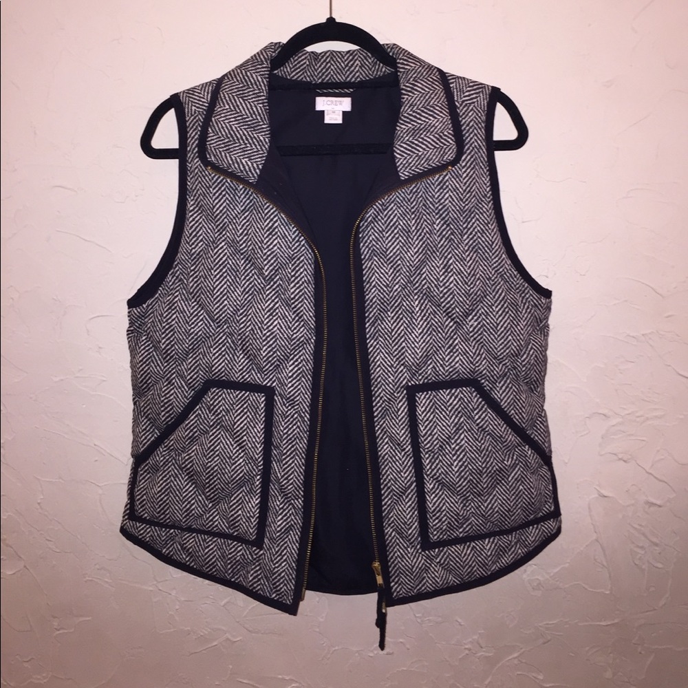 J. Crew Herringbone Vest