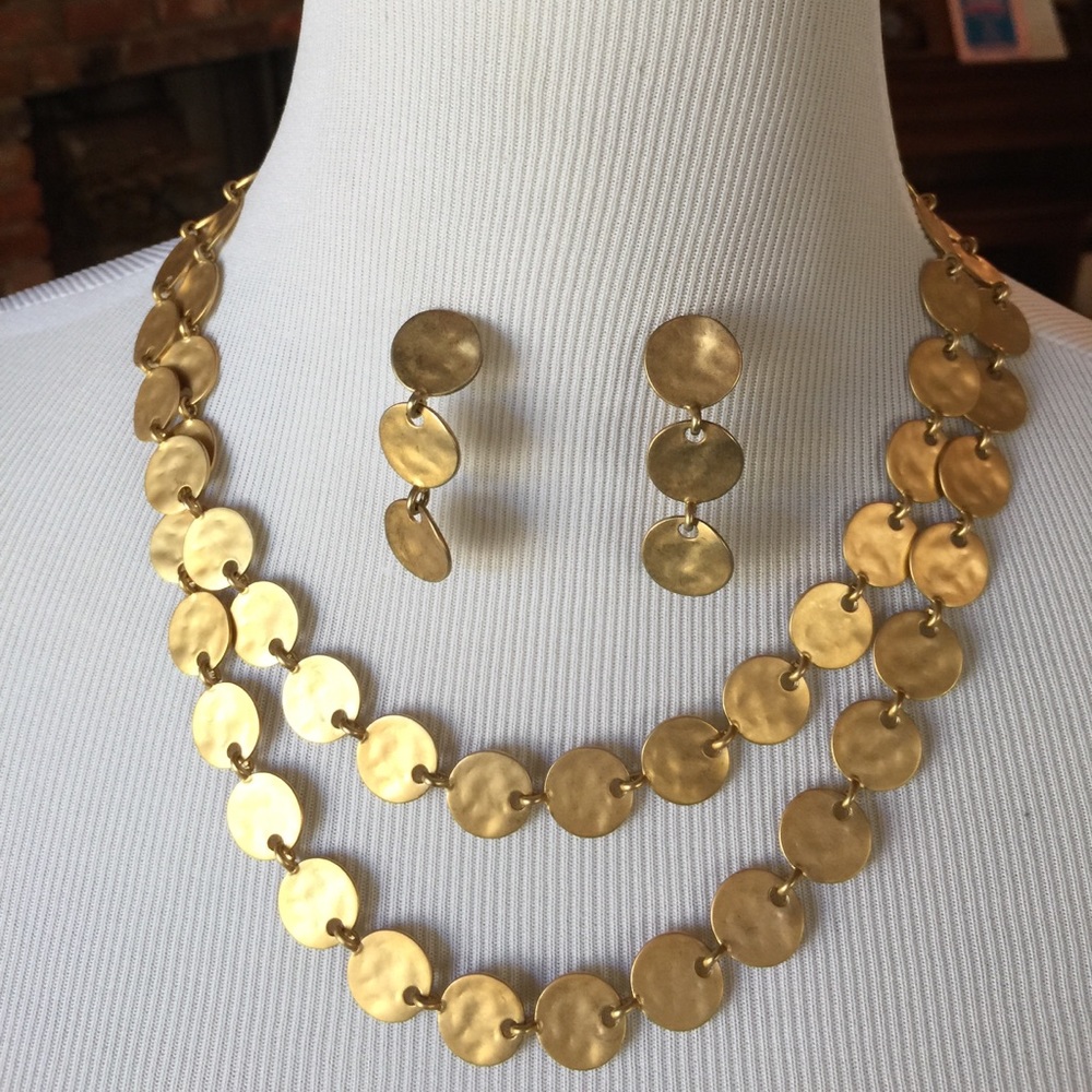 Necklace and earrings