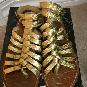 Sam Edelman Greco Gold Gladiator Sandals - 7 (6.5)