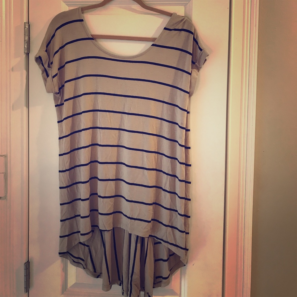 RXB Khaki and Black Tunic Top