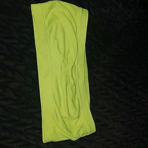 Neon yellow bandeau
