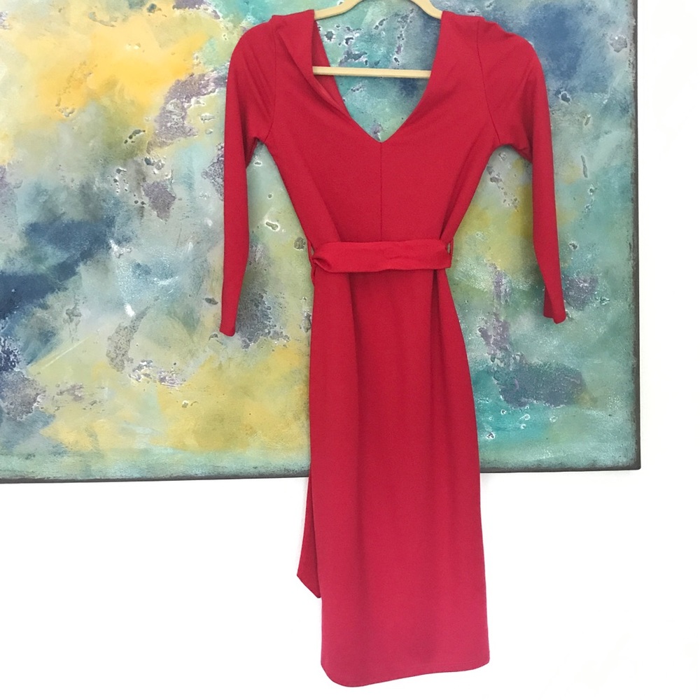 Lulu's Double V-Neck Dress
