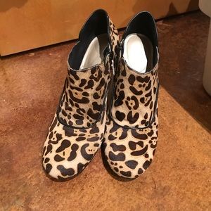 Rockport Calf-hair Leopard Booties