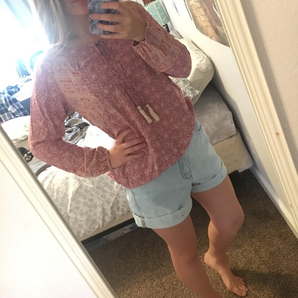 Wet Seal Long Sleeve Blouse