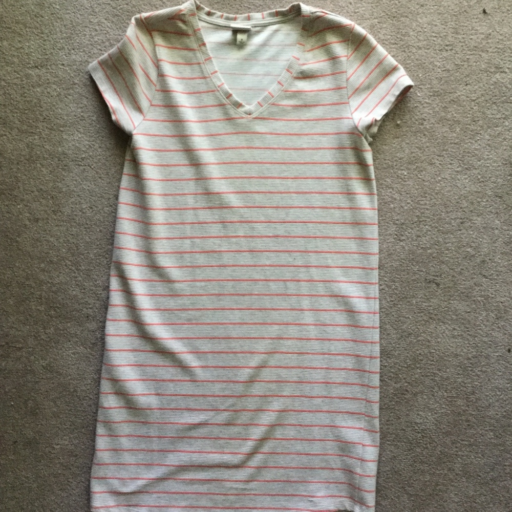 Merona Small V-neck Horizontal Stripe Dress!