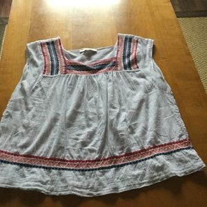 Ann Taylor Loft white summer top