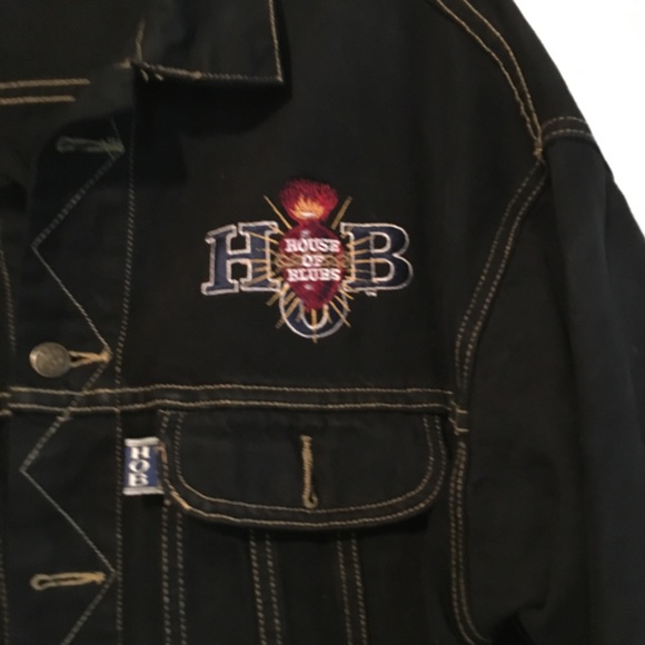 Unisex! House of Blues Sunset Strip Denim Coat XXL - Picture 3 of 4