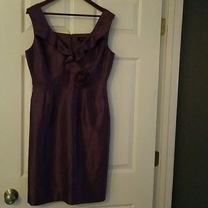 Tahari purple dress