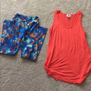 LulaRoe tween leggings outfit.